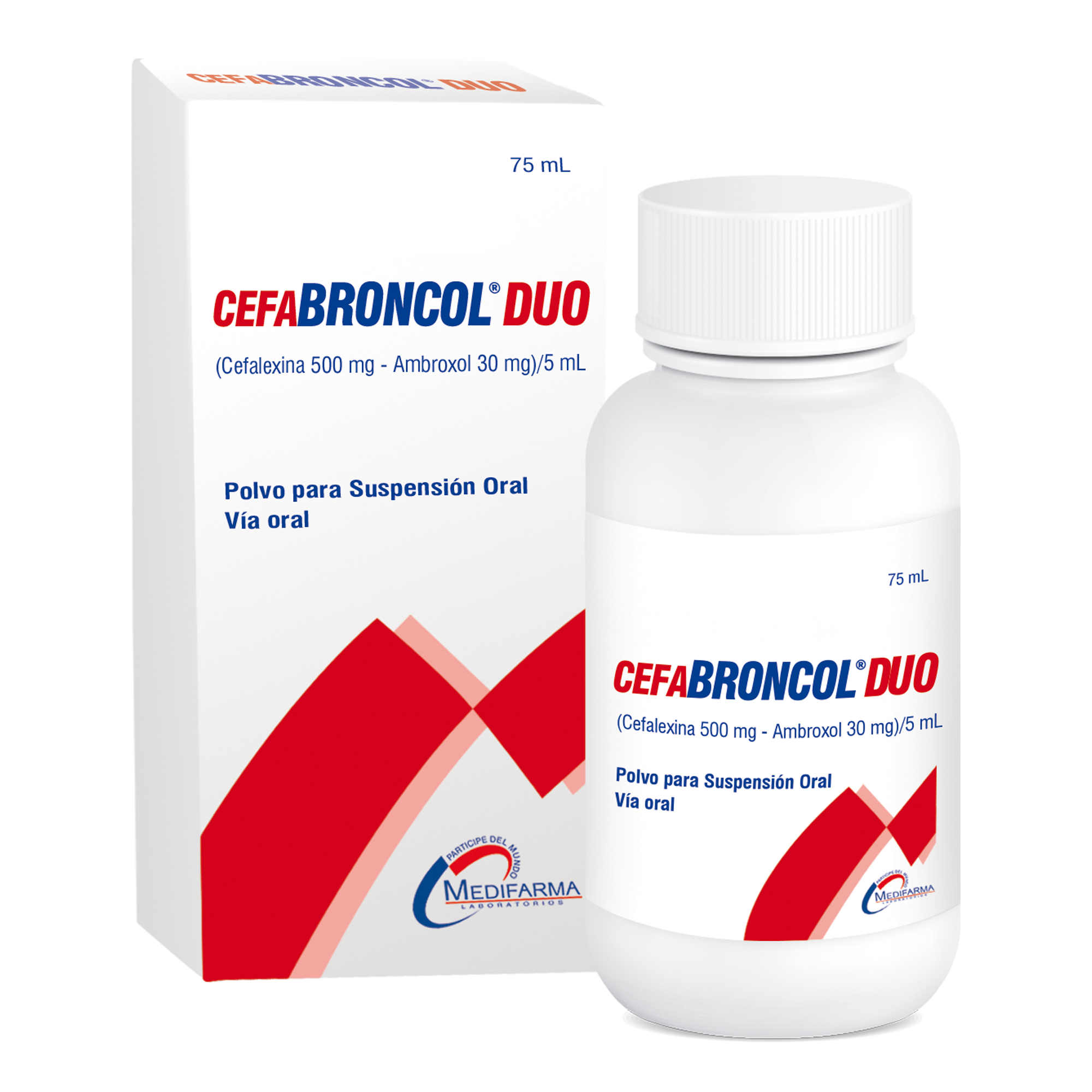 Cefabroncol Duo - Frasco 75 Ml Suspensión Oral