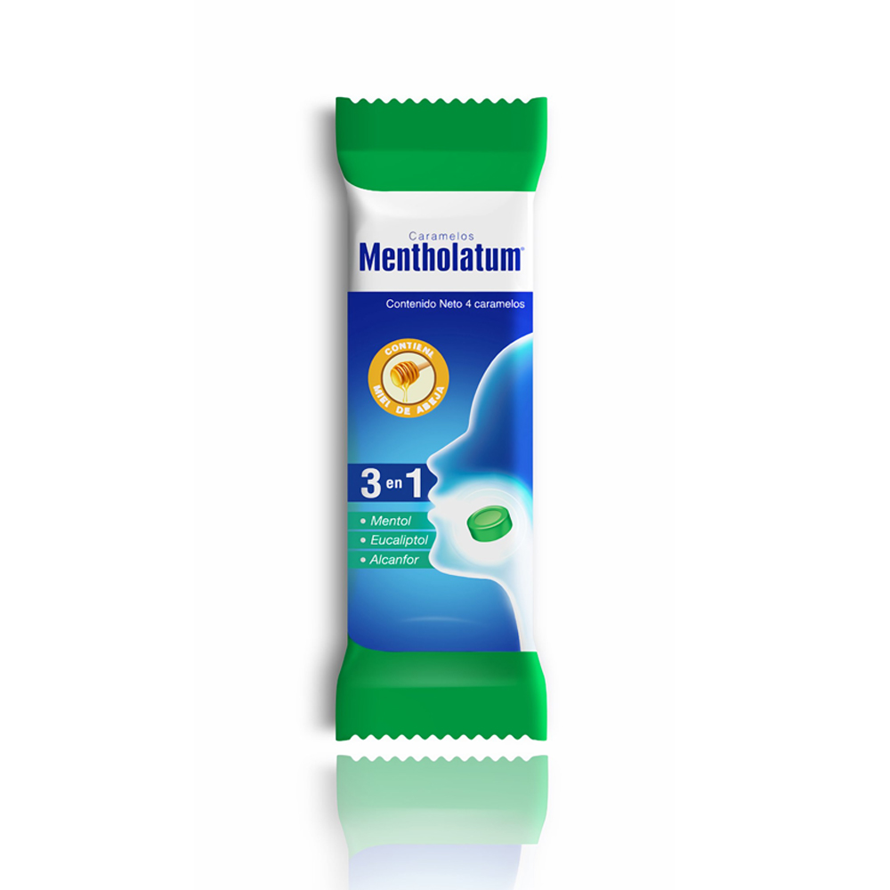 Mentholatum Caramelos 3 En 1 - Bolsa 60 Sobres