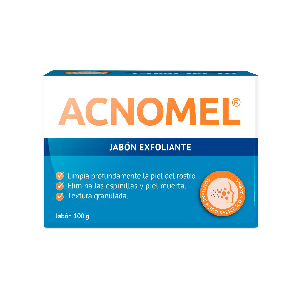 Acnomel Jabón Exfoliante - Caja 100 G