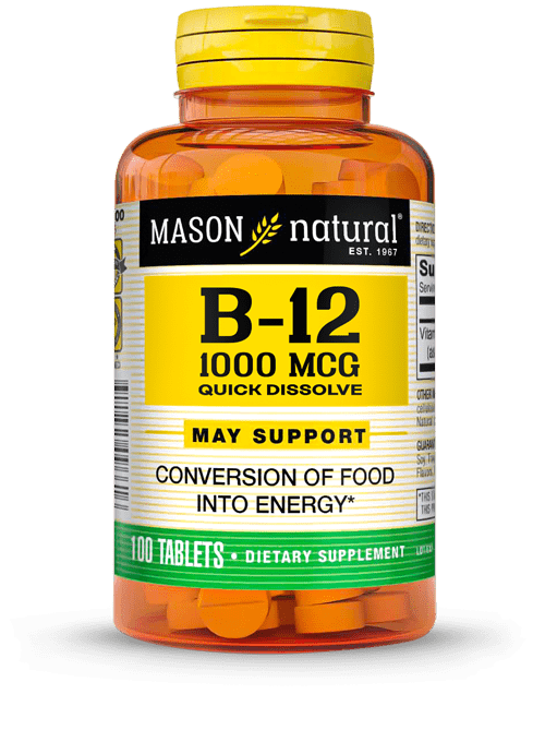 B-12   1000 mcg x 100  CAP - Mason Natural
