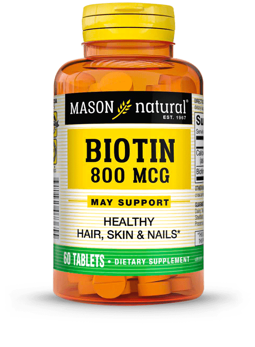 Biotin 800 Mcg  X 60 Tab - Mason Natural