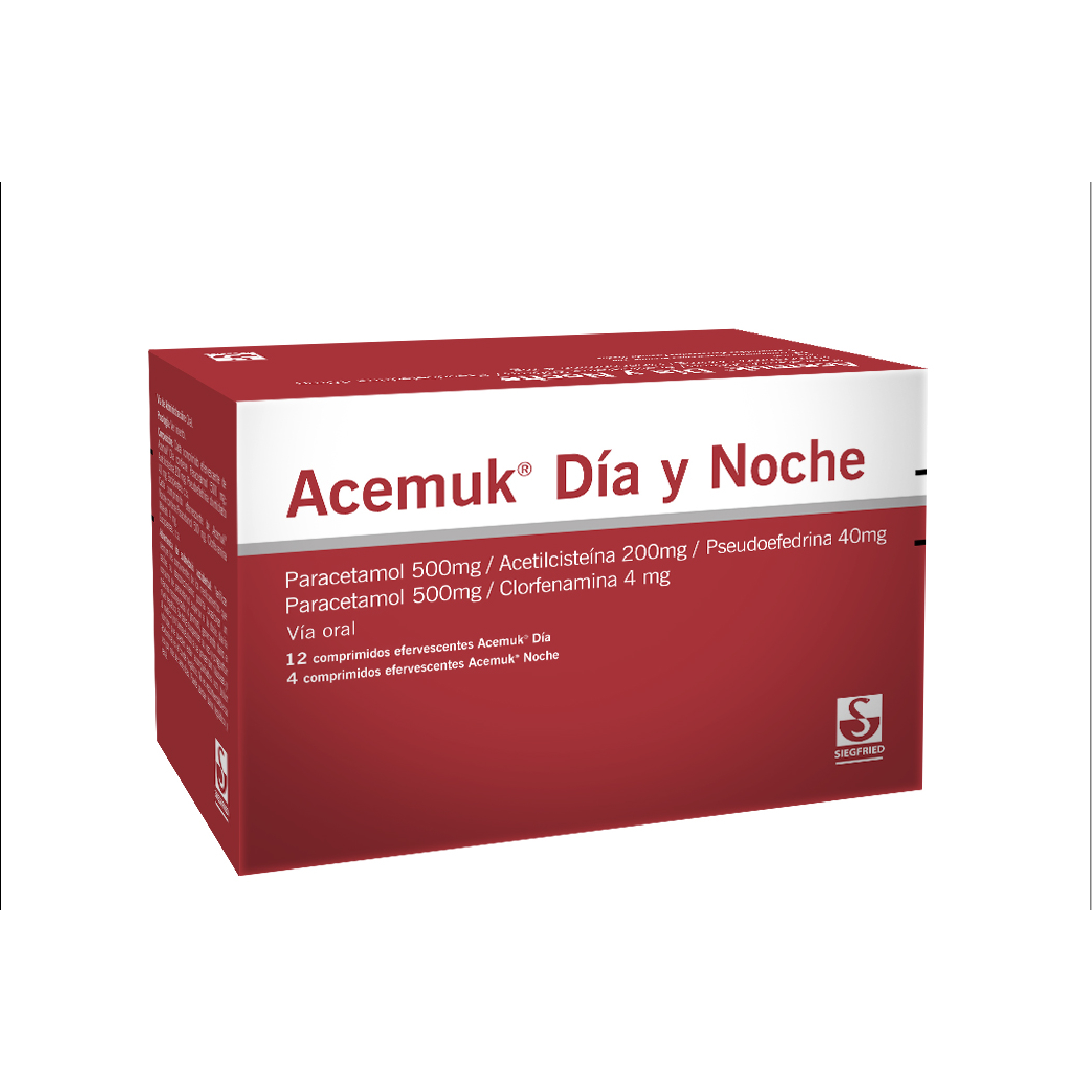 Acemuk Dia y Noche - Cajas 16 Comprimidos Efervescente