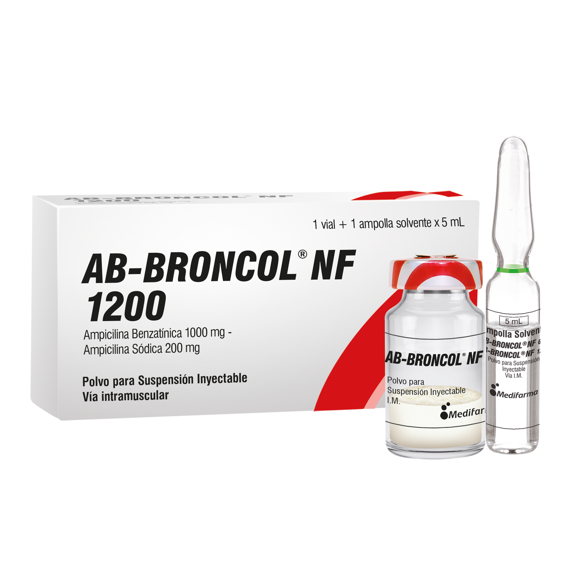 AB-Broncol NF 1200 Mg - Caja 1 Ampolla