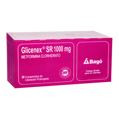 Glicenex Sr 1000 Mg - 30 Comprimidos
