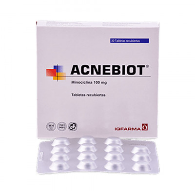 Acnebiot 100 mg - Caja 30 Tabletas