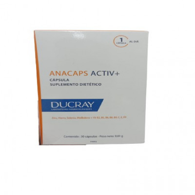 Ducray Anacaps Activ+ x 30 Cápsulas 