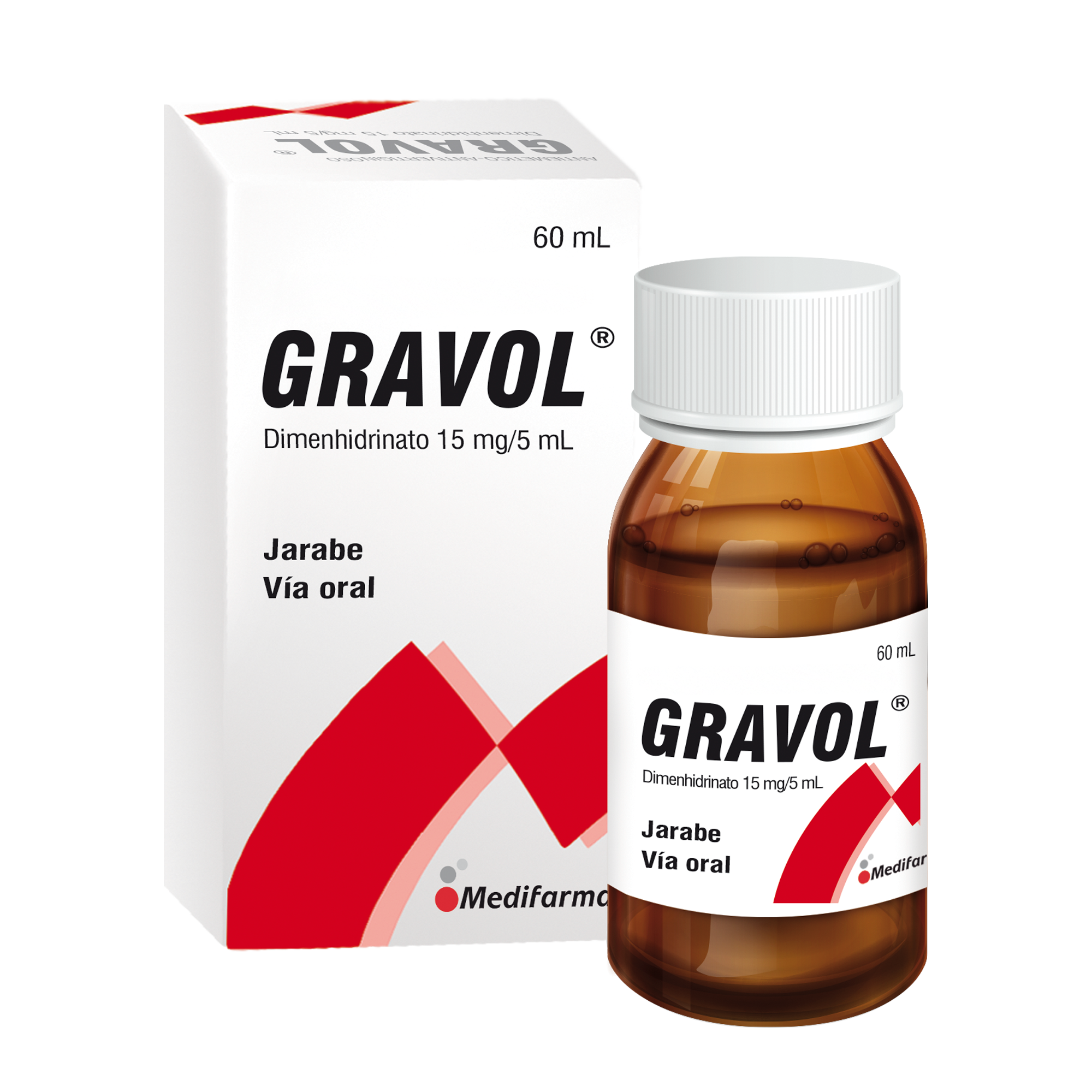 Gravol 15Mg - Frasco 60 Ml Jarabe
