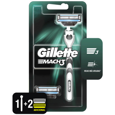 Gillette Mach-3 Repuesto -Blister 2 Unid