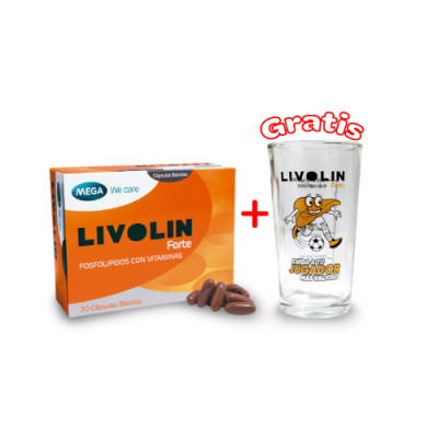 Livolin Forte -Caja 30 Cápsulas + 1 vaso de Livolin