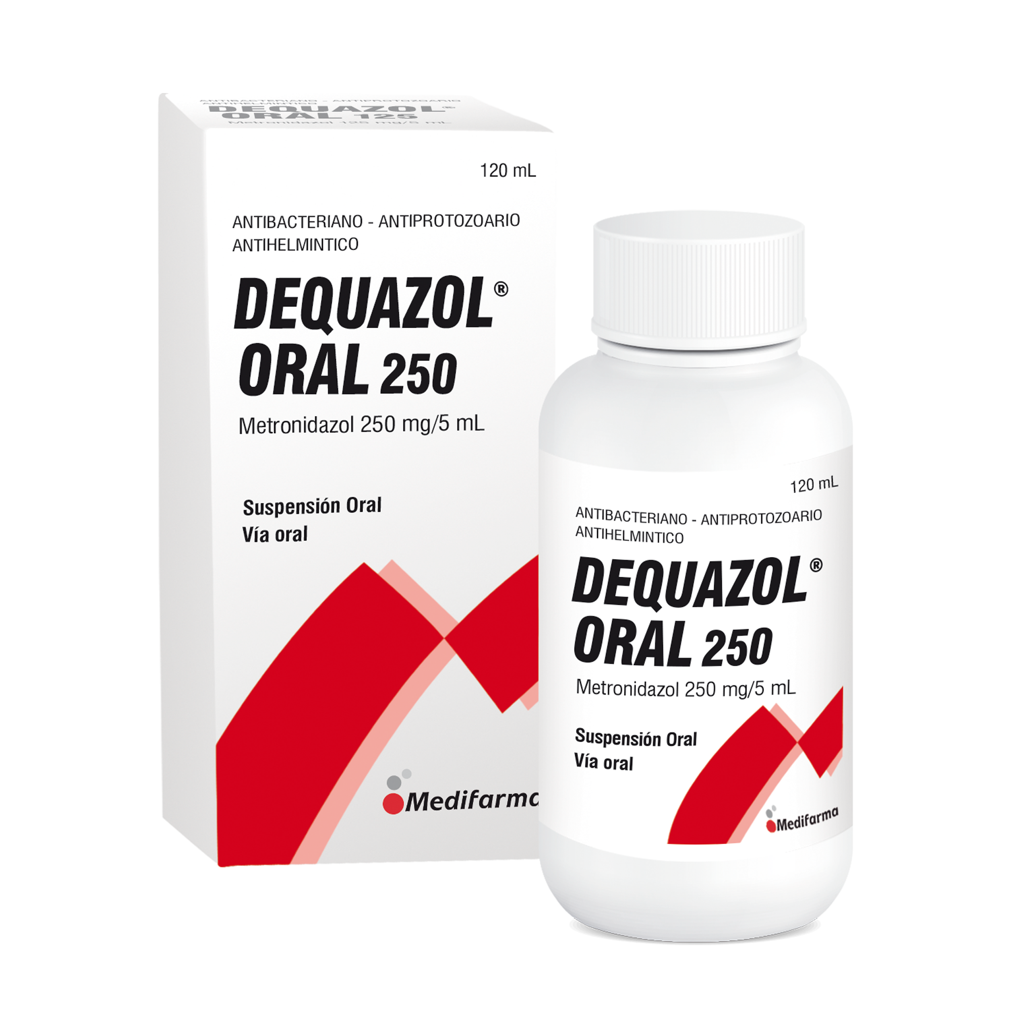 Dequazol Oral 250Mg - Frasco 120Ml Suspensión Oral