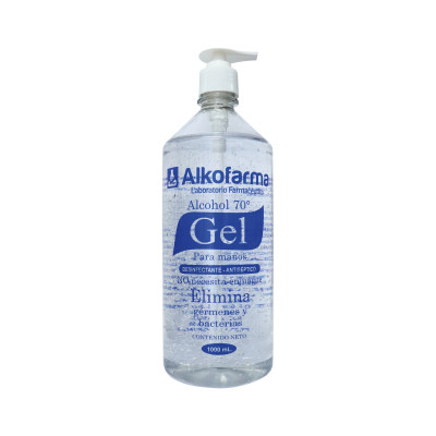 Alcohol en Gel 70° Alkofarma 1 Litro