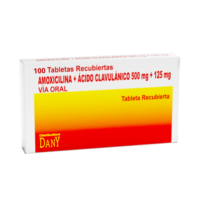 AMOXICILI+ AC CLAV 500/125mg x 100 TAB %