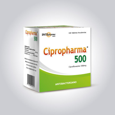 CIPROPHARMA 500 mg x 100 TAB