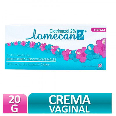 Lomecan V  2% Crema Vaginal X 20G X 3 Apli