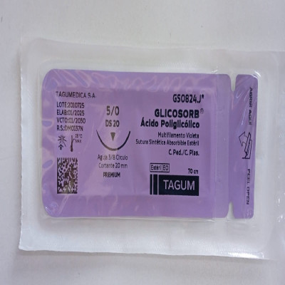 ACIDO POLIGLICOLICO 5/0 DS 20MM
