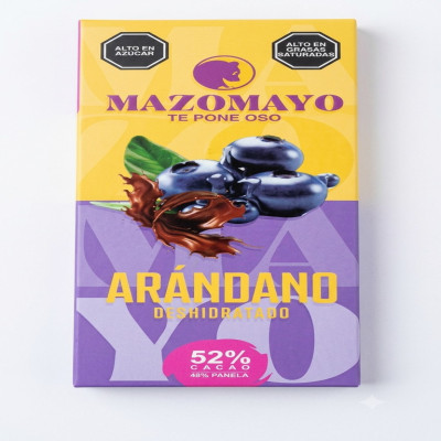 MAZOMAYO CHOC ARANDANO 52% x 40g     