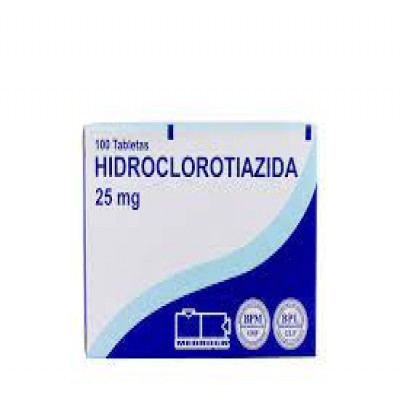 Hidroclorotiazida 25 mg - Caja 100 Tableta