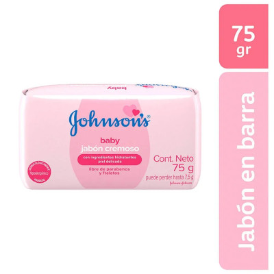 JOHNSON BABY JABÓN CREMOSO HIDRATANTES HIPOALERGÉTICO x 75g