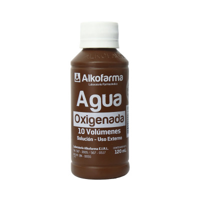 Agua Oxigenada 10 Volúmenes Solución - Frasco 120 ML