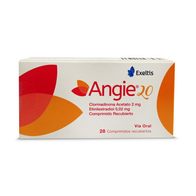 Angie 20 2 mg/0.02 mg 28 comprimidos